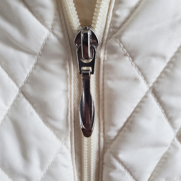 Straight Down Ivory Golf Vest Womens Quilted Size Large - Picture 4 of 8
